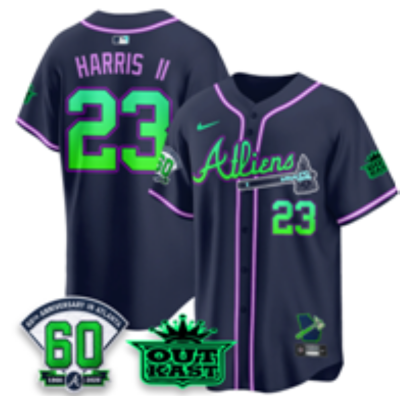 men 2026 Atlanta Braves #23 Harris II blue Game Nike MLB Jersey 072701->atlanta braves->MLB Jersey